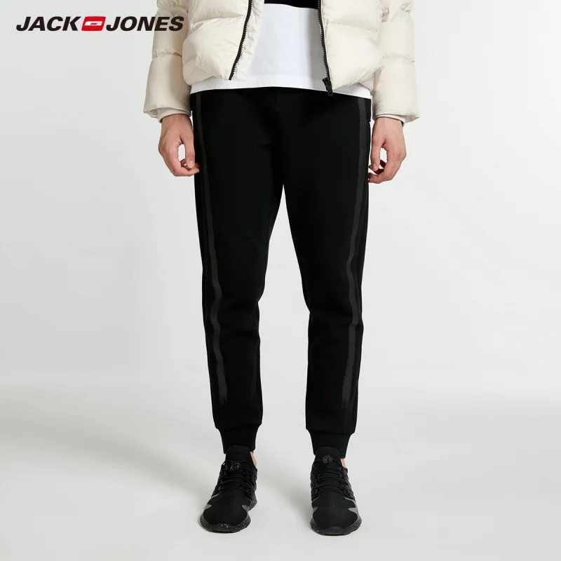

JackJones men's cotton Jogger Pants sports drawstring casual pants 218414508