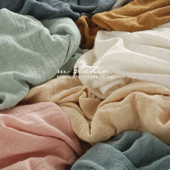 

Literary Style Soft Sand Washing Slub Cotton and Linen Fabric