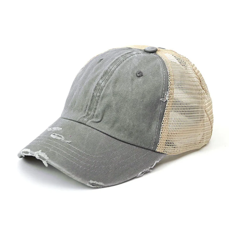 winter baseball cap 2019 Ponytail Baseball Cap Women Fashion Mesh cap Snapback Summer women hat Wash Hats Casual Sport Caps Drop Adjustable outdoor cute baseball caps