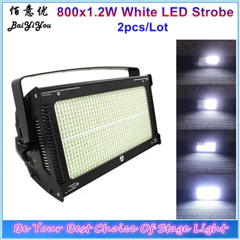 

2pcs/Lot High Power 1000W Led White Color Strobe Light DMX 800pcs 1.2W SMD 5054 LED Stage Flash White Stroboscope Wash Light