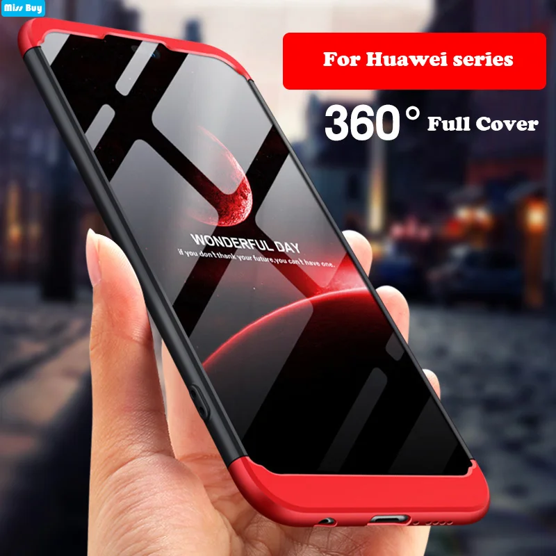 Чехол GKK для Huawei P20 Lite P30 Pro P9 P8 2017 8C 8X Max Mate 20 Y7 2019 360 полная защита жесткий чехол Shockpoof