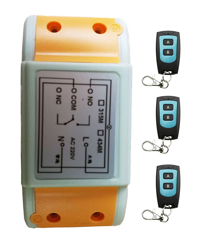 Remote Control Switch AC220V 1CH Lighting Switches Remote ON OFF Light