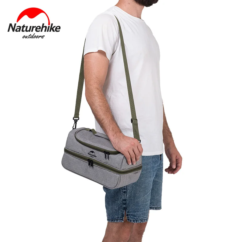 Портативный Ланч бокс Naturehike изолированная сумка для обеда большая емкость термо