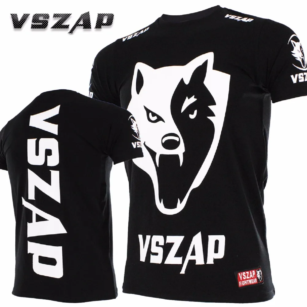VSZAP MMA Boxing Cain Velasquez Short Sleeve T-shirt Thai Boxing Fighting Fitness Fighting Sport Trend