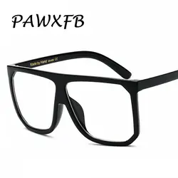 PAWXFB 2019 Новая мода квадратные очки Для женщин Брендовая Дизайнерская обувь классические большая винтажная рамка очки для коррекции зрения