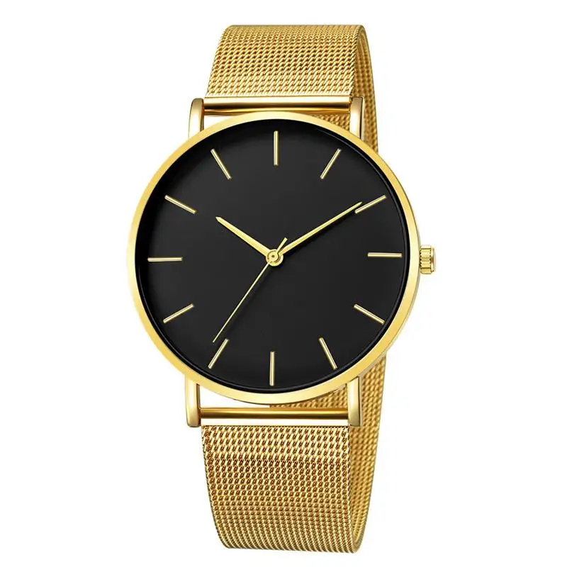 Montre Femme, современные женские часы, модные черные кварцевые наручные часы, женские простые часы с сетчатым ремешком, роскошные женские часы, Reloj Mujer - Цвет: Multicolor