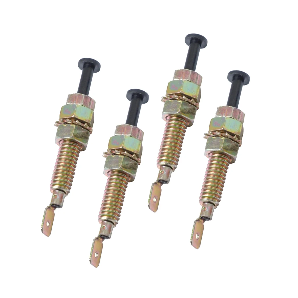4pcs Universal Car Truck Door Trunk Alarm Light Hood Jamb Pin Switch Bonnet Length: 70mm / 2.75