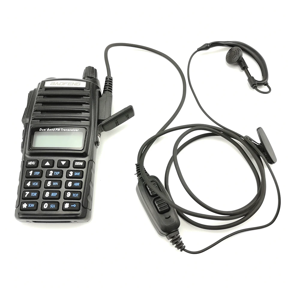 1/2 шт. Baofeng UV-82 2 Pin иди и болтай Walkie Talkie наушники двойной PTT Baofeng UV-82HP UV-82XH UV-8D DMR CB радио Ecouteur наушники