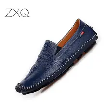 Летние Стильные мужские лоферы с крокодиловым узором; мужская обувь на плоской подошве; Мужская обувь для вождения; повседневная мужская обувь из лакированной кожи; mocasin zapatos hombre