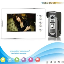 V70D-M2 1V1 2016 new style 7inch screen monitor 1 entry intercom video door phone for villa