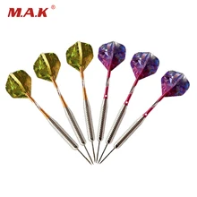 6 шт./упак. 25 г 161 мм Длина Профессиональный Металлический конкурс Сталь кончик иглы Дартс ПЭТ Перелёты набор для Дартс для помещений игра