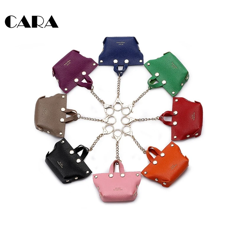 Подвески-сумочки из натуральной кожи Висячие цепочки для ключей сумочки козьей