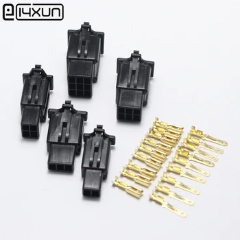 

25sets 2.8mm 2/3/4/6/9 pin Automotive 2.8 Electrical wire Connector Male Female cable terminal plug Kits Motorcycle ebike car