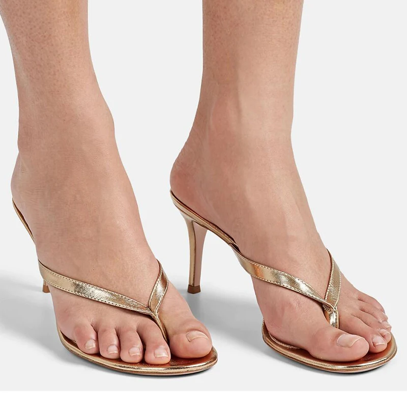 high heel flip flop sandals