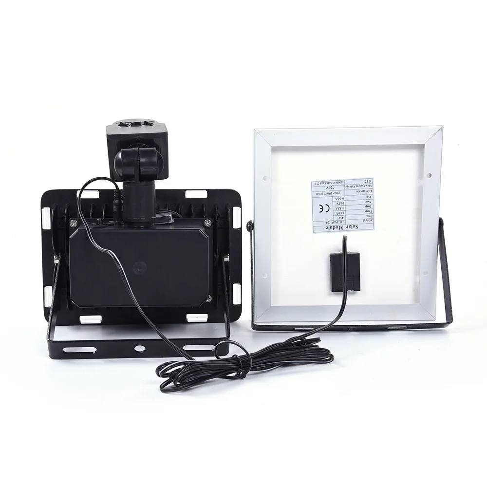Conduziu a Luz de Inundação Sensor de Movimento Parede do Jardim ao ar Holofote à Prova Lâmpada Solar 50w 12v Pir Sentido Holofotes Ip65 Livre d' Água 10w 20w 30w 13 Lâmpadas solares