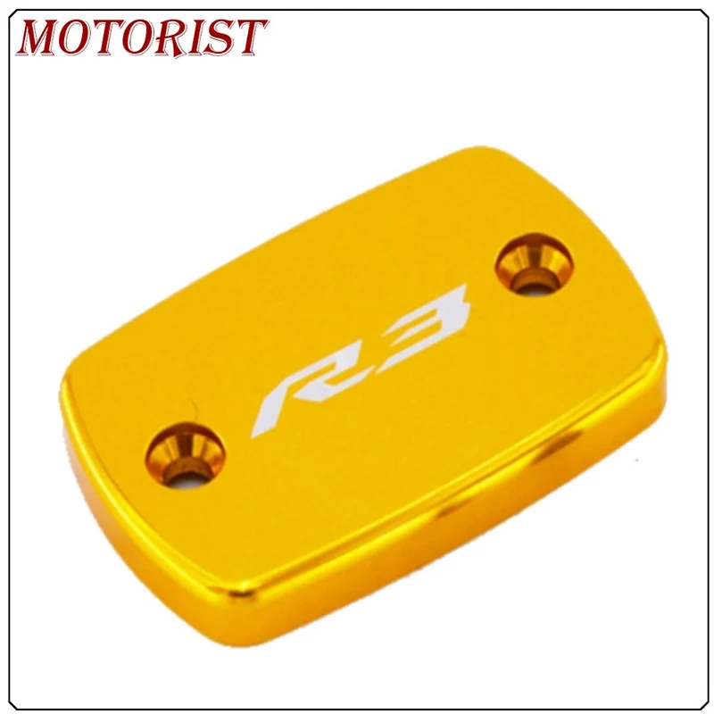 Автомобилист Для YAMAHA YZF R3- Аксессуары для мотоциклов Мотоцикл бак для тормозной жидкости Кепки крышка YZF-R3 - Цвет: Gold