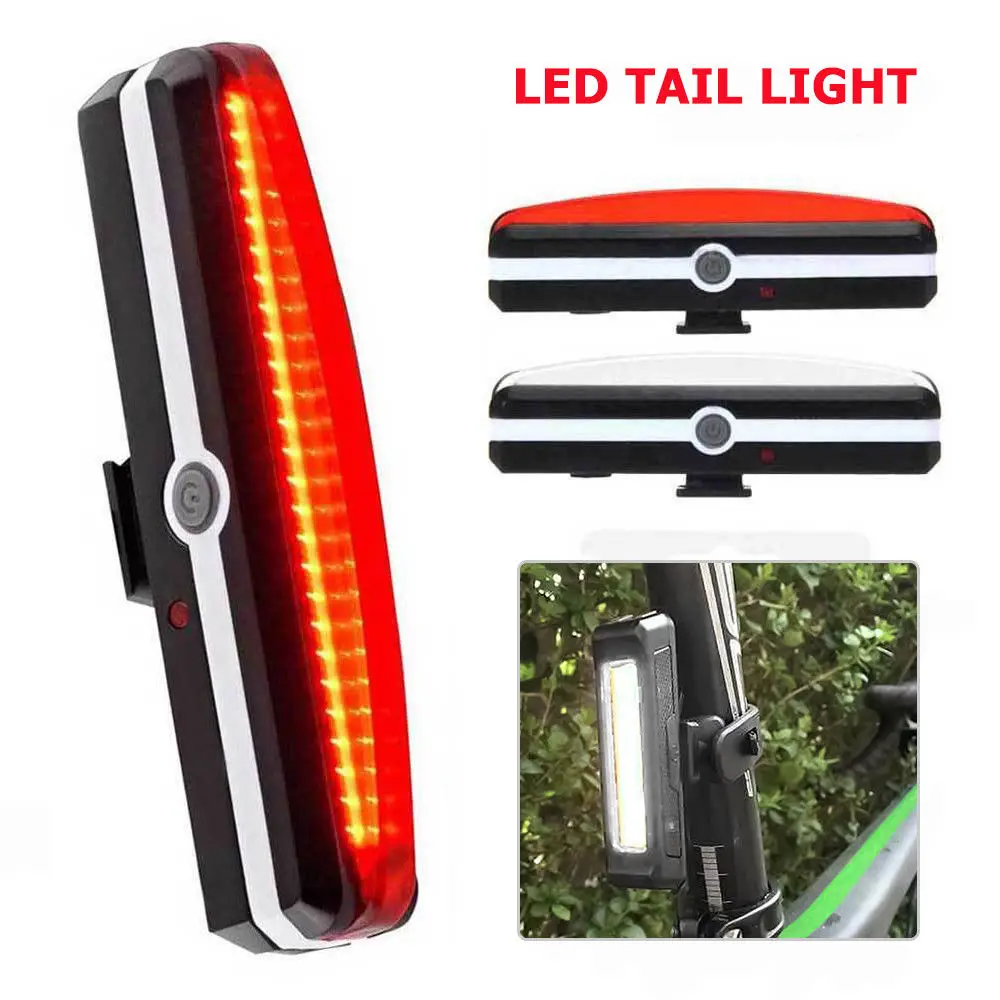 LED USB Rechargeable Light Bike Bicycle Cycling Front Rear Tail font b Lamp b font Waterproof