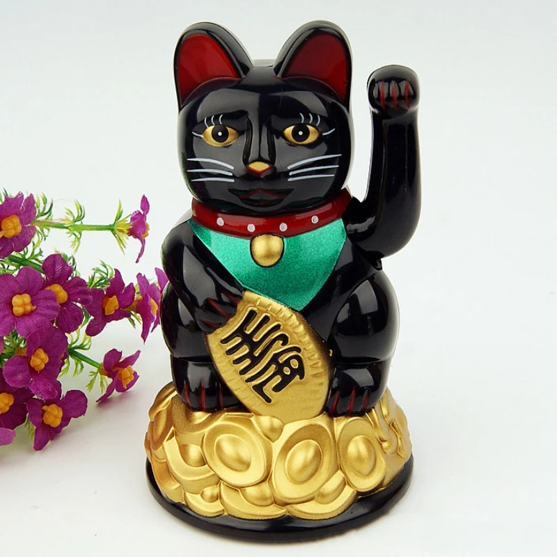 Китайский счастливый кот богатство развевающаяся рука кошка золото Maneki Neko милый дом FengShui Декор Добро пожаловать кошка ремесло искусство магазин украшения отеля