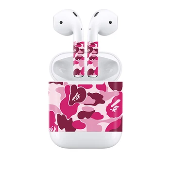 

Protective Wrap Vinyl Cover Waterproof Sticker Skin Decal Black for AirPods Wireless Headphones & Charging Box