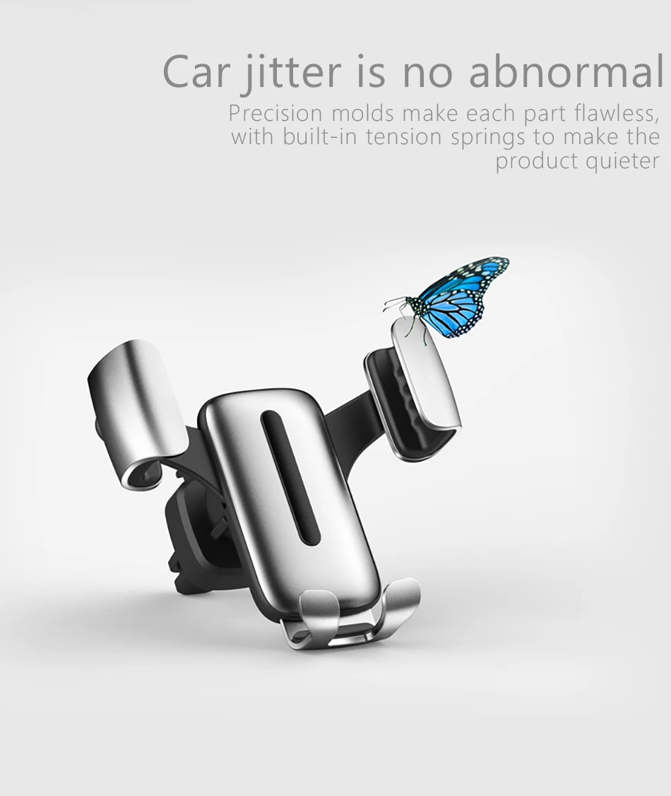 !ACCEZZ Universal Air Vent Car Phone Stand Holder For Samsung S9 iPhone X 8 Xiaomi Huawei Bracket Aluminum Alloy Support Holder (7)