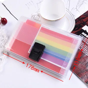 

Large Capacity 13 Grids A6 Document File Holder Mini Bill Receipt File Bag Pouch Folder High quality Hot Sale