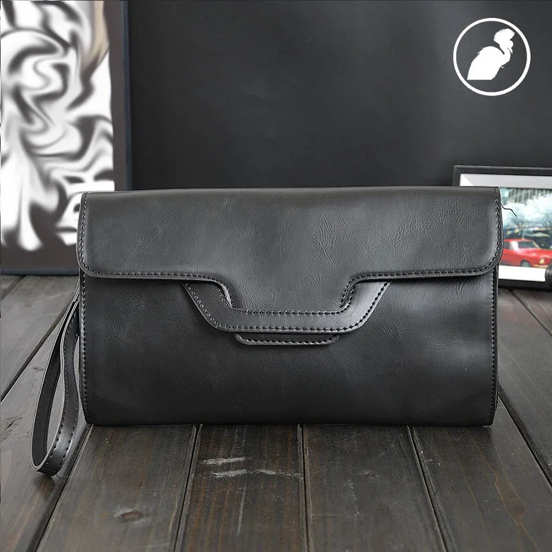 

ETONWEAG New 2017 women famous brands PU leather black zipper vintage wallets envelope day clutch bags organizer casual purses