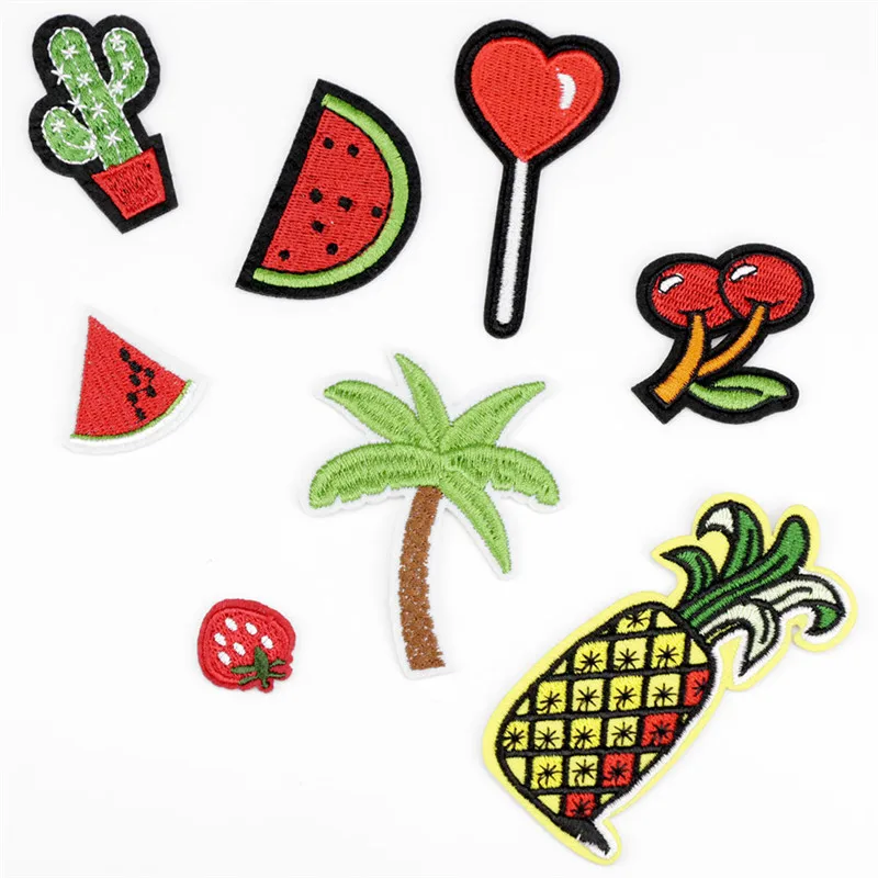 8 шаблонов термоклейкие нашивки для одежды Мультяшные Значки вечевечерние