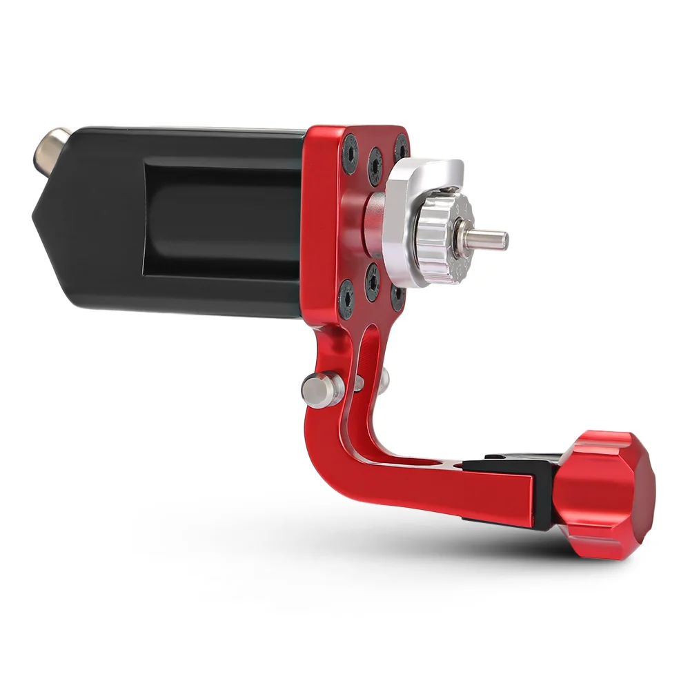

Gustala Aluminium Alloy Rotary Tattoo Machine Liner Shader CNC Carved High-Speed Tattoo Motor Adopt RCA And Hook Line Technology