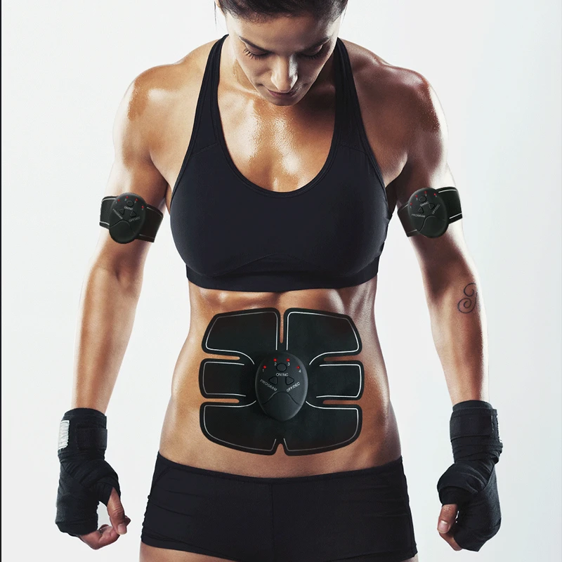 

Durable Abdominal Smart Stimulator Training Fitness Gear Muscle Abdominal Exerciser Toning Belt Battery Abs Fit High Quality