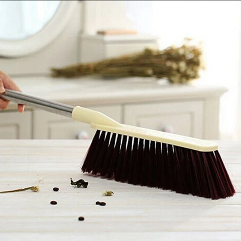 Stainless steel handle large dust cleaning brush Sweep bed Long handled