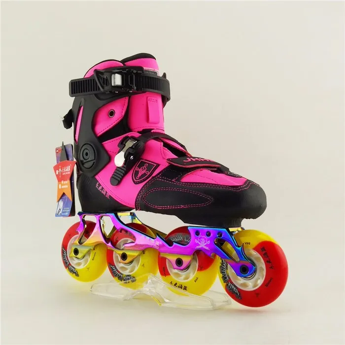 عالية الجودة Freeline الأسطوانة تزلج الكبار مضمنة التزلج الأحذية المبتدئين الأسطوانة التزلج أحذية اللياقة البدنية أحذية تزلج سباق التعرج