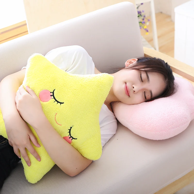 Kawaii Pastel Starry Cloud Moon Pillow Plush