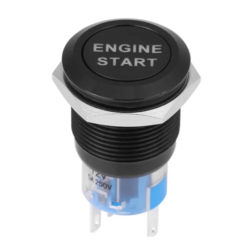 

Metal Button Switch 19Mm Reset Self-Locking Start Button Switch