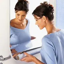 1 шт. декоративная самоклеящаяся мебельная пленка трех размеров квадратная Высококачественная зеркальная Фольга наклейки на стену Съемная зеркальная паста