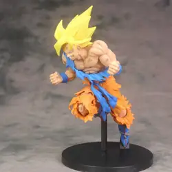 19 см аниме фигурки 50th сын Гоку экшн фигурка Dragon Ball Goku фигурка багажника золотой волосы ГОКу ПВХ Figuine модель куклы