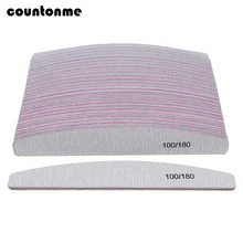 50 pçs arquivos de arte do prego 100/180 unhas accessoires gel polonês unha polimento pedicure manicure buffers ferramentas de cuidados com as unhas cal a ongle