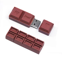 Горячий шоколад Забавный USB флэш-накопитель Флешка 16 Гб 64 ГБ 32 ГБ 4 ГБ 8 ГБ флеш-память флеш-накопитель Флешка карта памяти модный подарок милый