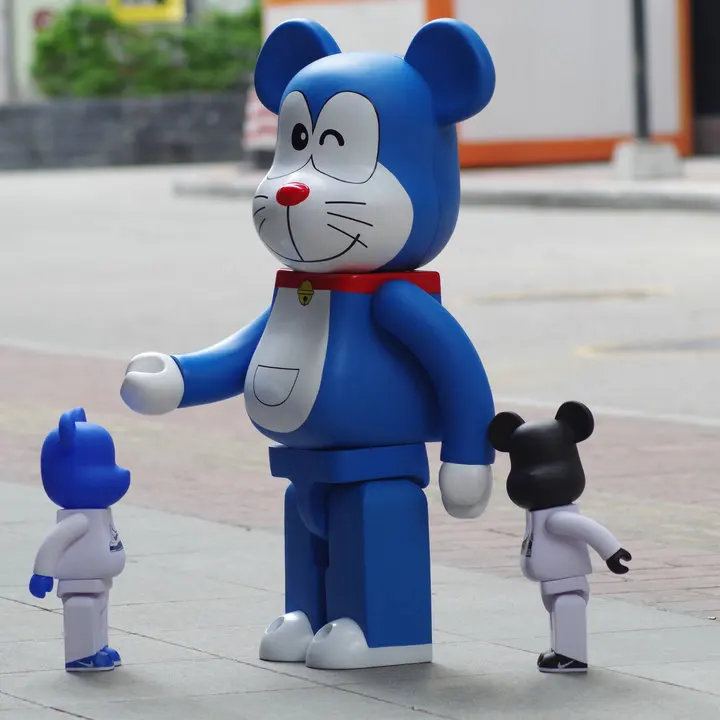 Новинка 70 см 1000% Bearbrick Be @ rbrick Doraemon Модель ПВХ фигурка коллекционная игрушка модная