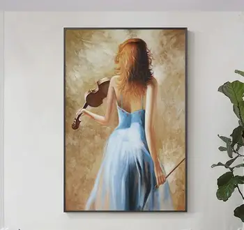 

Violin beauty Diy 5d full diamond painting mosaic Daimond painting lady girl Diamond Embroidery for home decoration