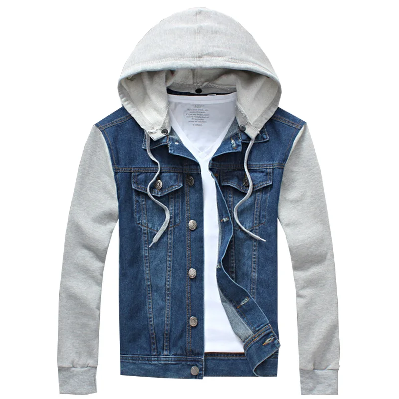 Jeans Jacket Men Hoodies 