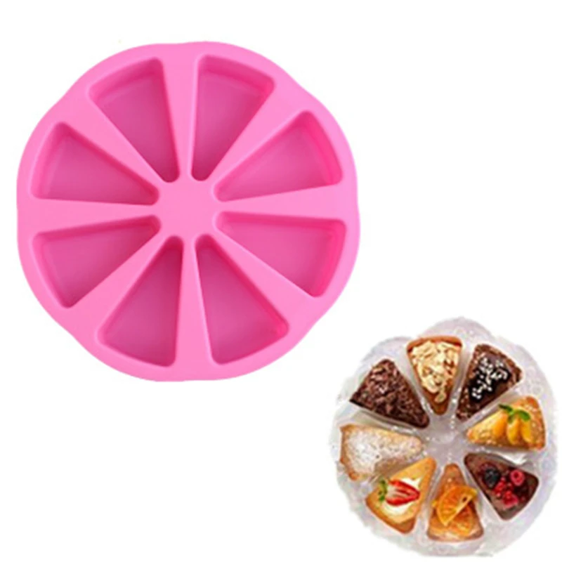 

Silicone Cake Mold 3D Eight-point triangular baking mold Octagonal Commodore DIY Baking Tools Pudding Jelly Soap High Quality
