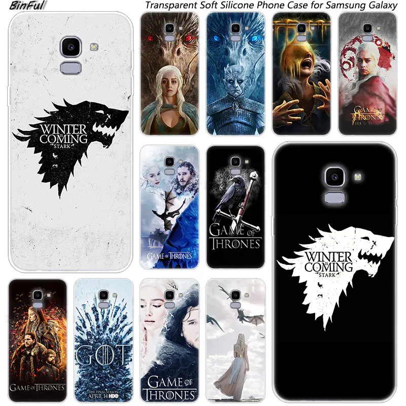 

Game of Throne conquest Soft Silicone Phone Case For Samsung Galaxy J8 J6 J4 2018 J2 Core J5 J6 J7 Prime J3 2016 2017 EU J4 Plus
