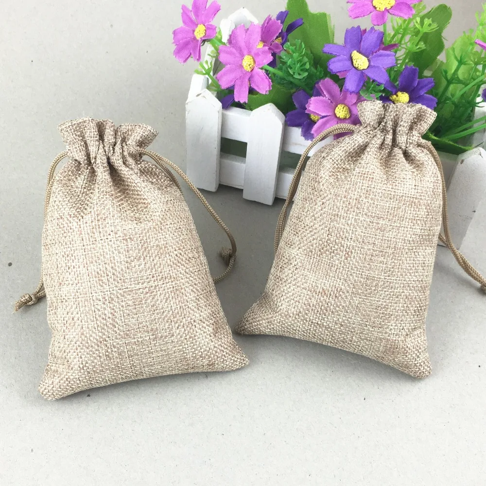Linen Bags for Clothes natural linen fabric ventazh fabric flax Vintage Style Jute Bags Large Vintage Style Jute Bags decor linen bag