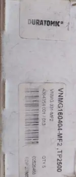 

5PCS TOOLS CARBIDE INSERT VNMG160404 MF2 TP2500