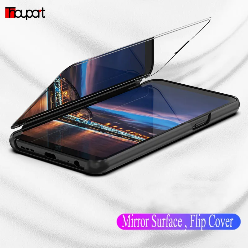 

Mirror Case For Huawei Honor 10 View 10 Lite 20 Pro 10i Flip Cases Book Cover Honor View 20 Note 10 Case Leather + PC Protector