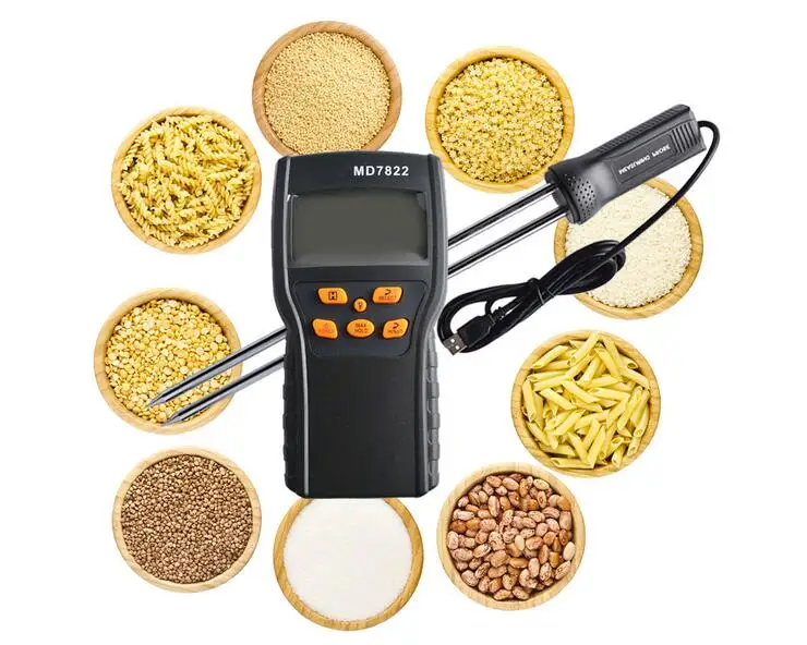

Digital Grain Moisture Meter Moisture Tester Split Measuring Probe MD7822