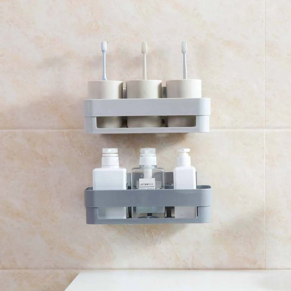 OTHERHOUSE Пластиковая Полка для ванной комнаты стойка для ванной органайзер для хранения шампуня мыло косметический держатель полки предметы домашнего обихода