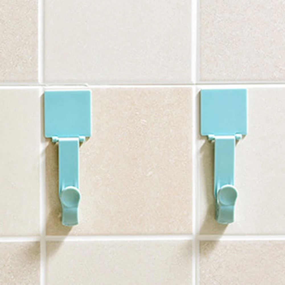 

Strongly Self Adhesive Hooks Stick On Wall Sticky Clothes/Hat/Coat Hanger 2pcs