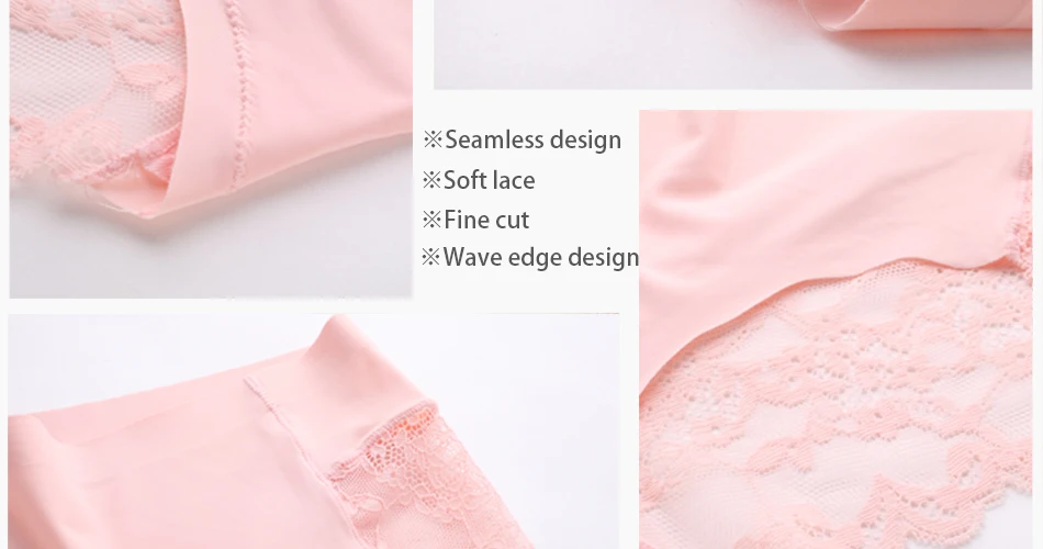 Hot Sale Women's Sexy Lace Panties Seamless Cotton Breathable Hollow Briefs Plus Size Girl Brand Underwear 12