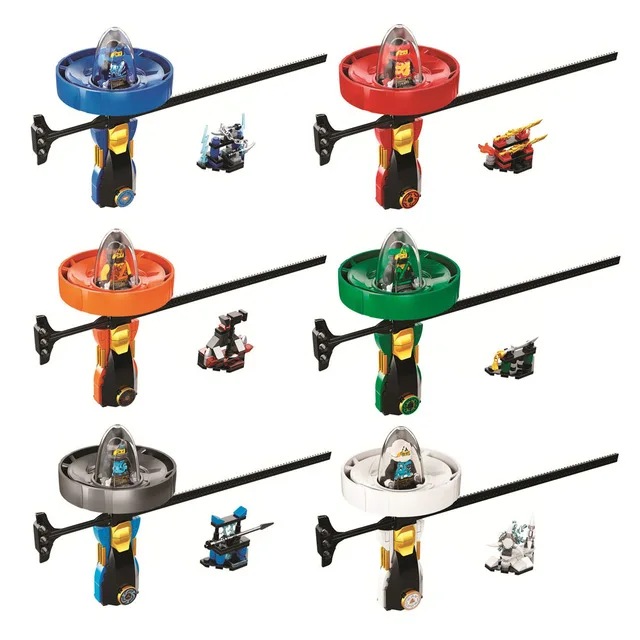 

6pcs Ninjago Jay Kai Spinjitzu Master Building Blocks & Beyblade Ninja Movie Classic Model Kids Toys Marvel Compatible With Lego